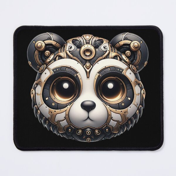 Item preview, Mechanical Panda Steampunk Futuristic Kawaii designed and sold by FlavaVerda.
