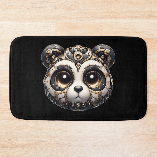 Item preview, Mechanical Panda Steampunk Futuristic Kawaii designed and sold by FlavaVerda.