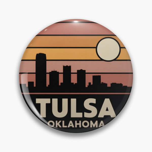 Item preview, Tulsa Oklahoma: Warm Sunset Skyline Double Ring designed and sold by CircinusStore.