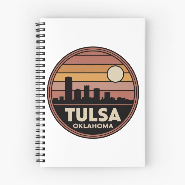 Item preview, Tulsa Oklahoma: Warm Sunset Skyline Double Ring designed and sold by CircinusStore.