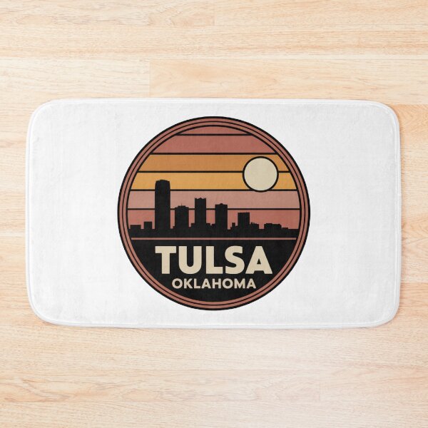 Item preview, Tulsa Oklahoma: Warm Sunset Skyline Double Ring designed and sold by CircinusStore.