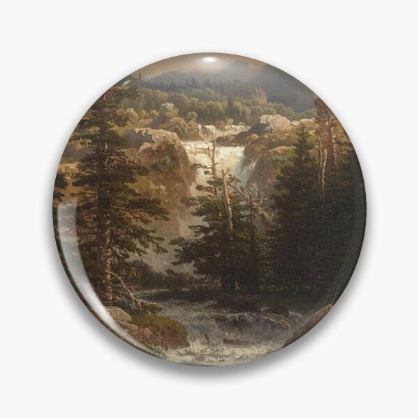 Item preview, A Fisherman Inspecting His Catch near a Mountain Torrent designed and sold by SharonTheFirst.