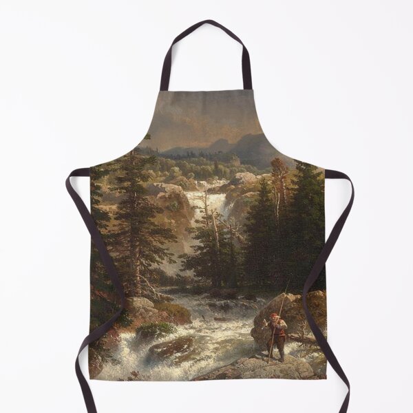 Item preview, A Fisherman Inspecting His Catch near a Mountain Torrent designed and sold by SharonTheFirst.