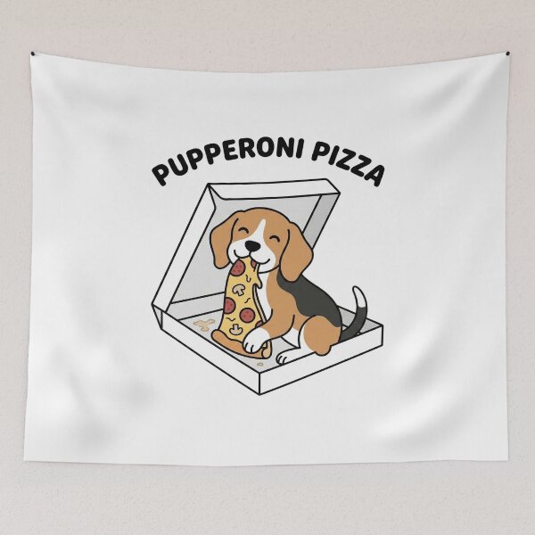 Item preview, Pupperoni Pizza Funny Dog T-Shirt | Cute Dog Eating Pizza Design | Dog Lover Gift designed and sold by aiqdelicia.