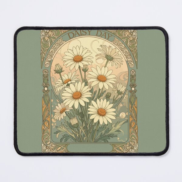Item preview, Daisy Day Birth Month Flower Art Nouveau designed and sold by taiche.