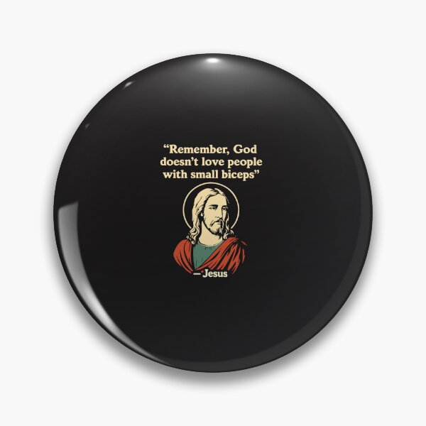 Item preview, Remember God Doesn’t Love Small Biceps – Funny Jesus Gym Quote, Christian Fitness Humor Design designed and sold by kiralynstration.