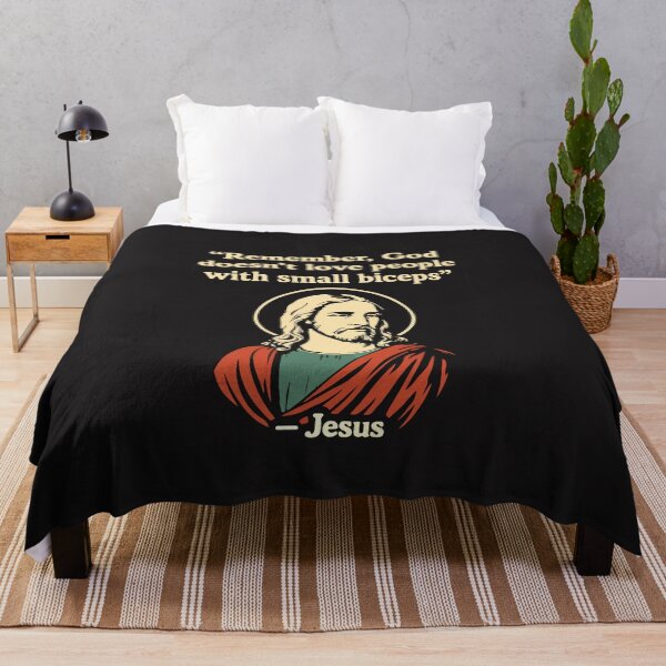 Item preview, Remember God Doesn’t Love Small Biceps – Funny Jesus Gym Quote, Christian Fitness Humor Design designed and sold by kiralynstration.