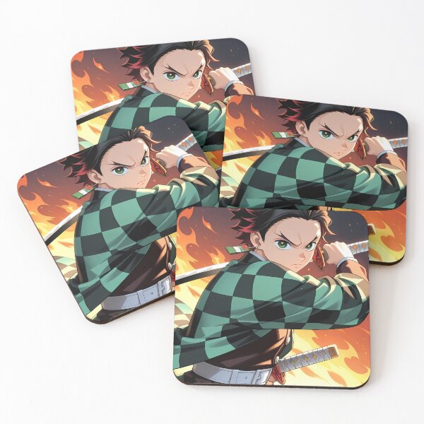 Item preview, Tanjiro Kamado Kimetsu Yaiba Determined Sunset Ember Stance designed and sold by Spraykart.