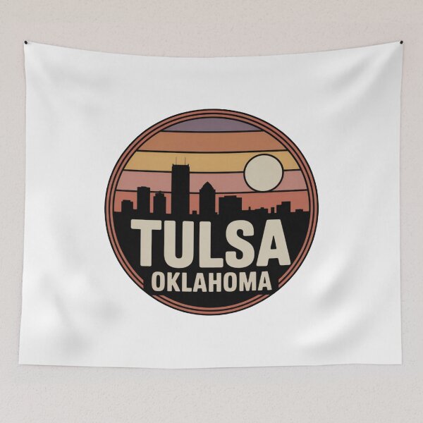 Item preview, Tulsa Oklahoma: Sunset Skyline Purple  designed and sold by CircinusStore.