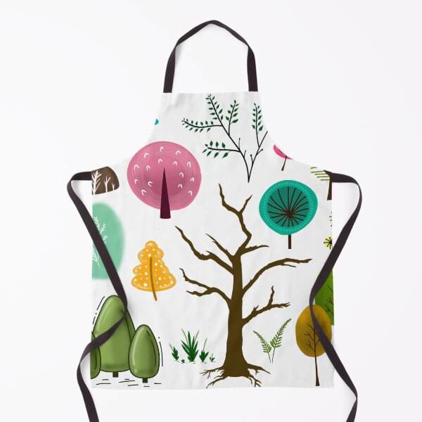 Item preview, Cartoon vector set of trees, leaves and flowers. Colorful, cute nature elements for design, decoration and creative use. designed and sold by KotchySmile.