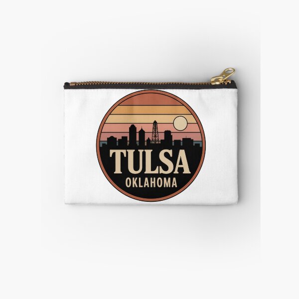 Item preview, Tulsa Oklahoma: Retro Sunset Skyline Oil Derrick designed and sold by CircinusStore.