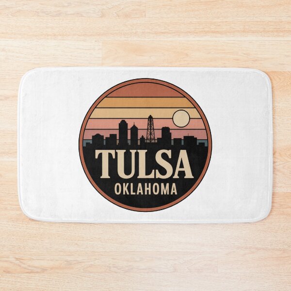 Item preview, Tulsa Oklahoma: Retro Sunset Skyline Oil Derrick designed and sold by CircinusStore.