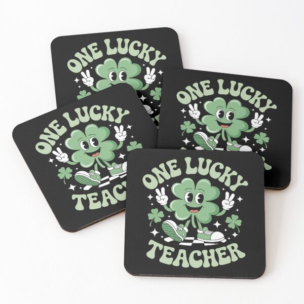 Item preview, Groovy One Lucky Teacher Shamrock Face St Patrick designed and sold by HellD3vil-Art.