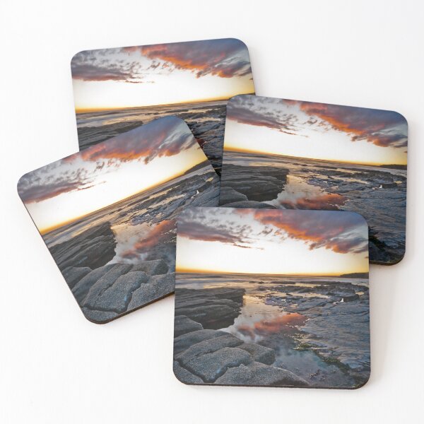 Item preview, Sunset and Rock Pools on the Beach designed and sold by heidipics.