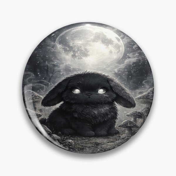 Item preview, Dark Easter Bunny Under Full Moon designed and sold by SasmitaStudioCo.