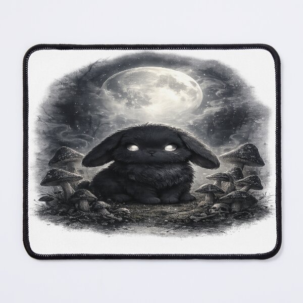 Item preview, Dark Easter Bunny Under Full Moon designed and sold by SasmitaStudioCo.