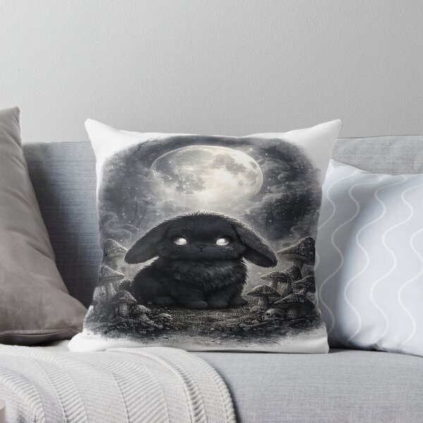 Item preview, Dark Easter Bunny Under Full Moon designed and sold by SasmitaStudioCo.