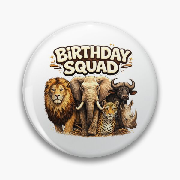 Item preview, Birthday Squad Safari with the big Five designed and sold by annenambiro.