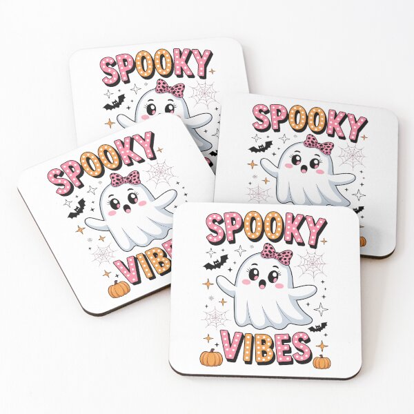 Item preview, Groovy Spooky Vibes Cute Boo Ghost Halloween designed and sold by HellD3vil-Art.