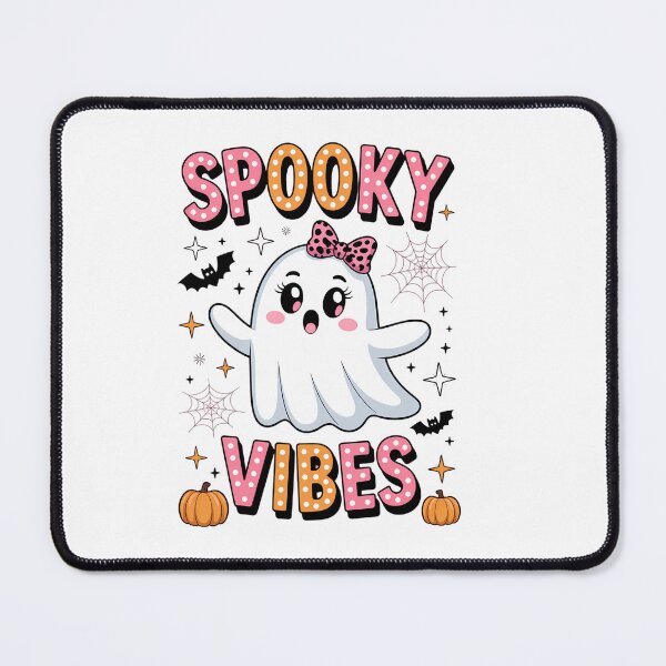Item preview, Groovy Spooky Vibes Cute Boo Ghost Halloween designed and sold by HellD3vil-Art.