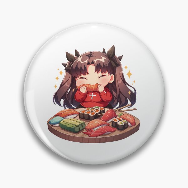 Item preview, Rin Tohsaka Fate Stay Night Chibi Sushi Cutie designed and sold by Spraykart.