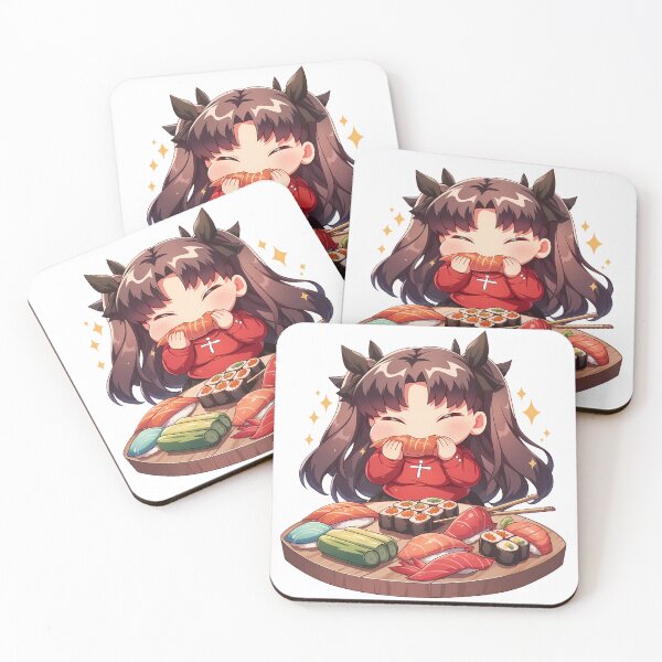 Item preview, Rin Tohsaka Fate Stay Night Chibi Sushi Cutie designed and sold by Spraykart.
