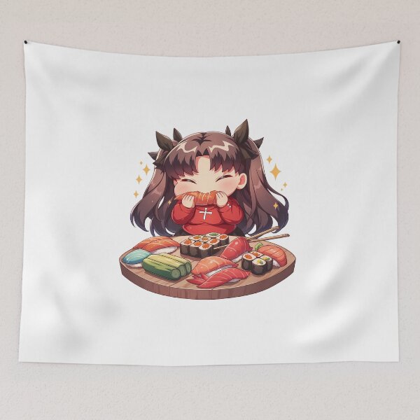 Item preview, Rin Tohsaka Fate Stay Night Chibi Sushi Cutie designed and sold by Spraykart.