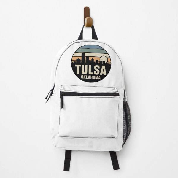 Item preview, Tulsa Oklahoma: Muted Stripes Skyline Dark Circle designed and sold by CircinusStore.