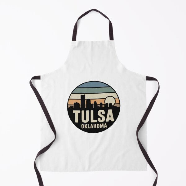 Item preview, Tulsa Oklahoma: Muted Stripes Skyline Dark Circle designed and sold by CircinusStore.