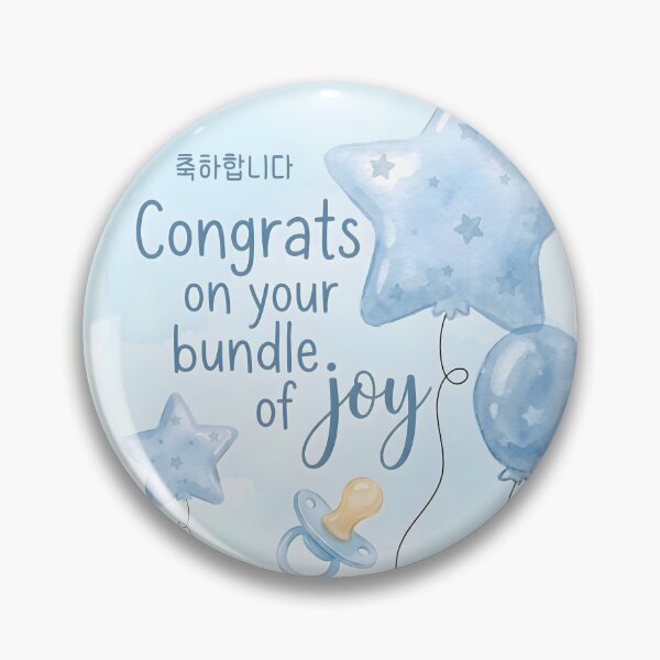 Item preview, Congratulations New Baby Korean Cute Greeting  designed and sold by HowToCanadian.
