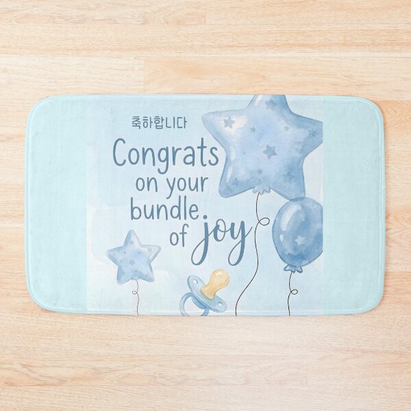 Item preview, Congratulations New Baby Korean Cute Greeting  designed and sold by HowToCanadian.