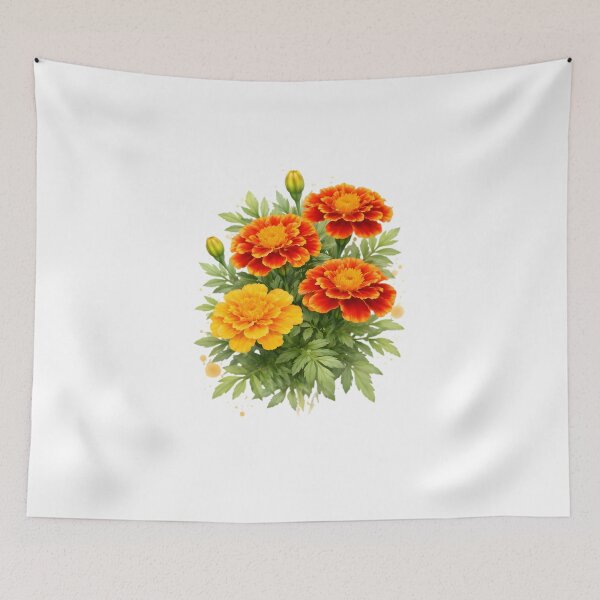 Item preview, French Marigold (Tagetes patula) designed and sold by HOMETOWN86.