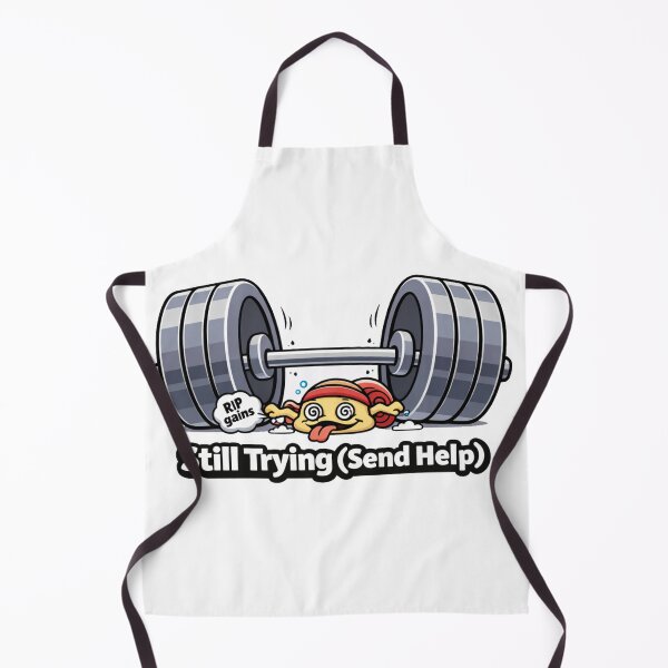 Item preview, Snail Gym Fitness Sticker – Still Trying (Send Help) designed and sold by les3cerises.
