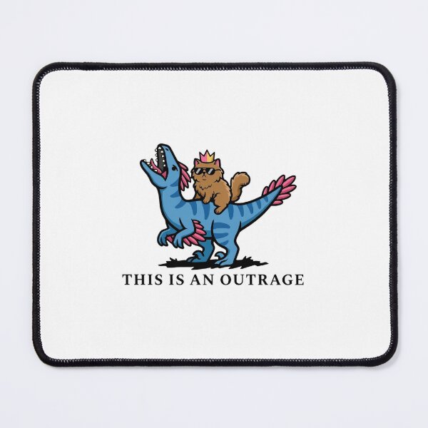 Item preview, Cat Lover Princess Donut and Mongo Dinosaur Outrage designed and sold by Denisemichels.