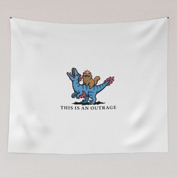 Item preview, Cat Lover Princess Donut and Mongo Dinosaur Outrage designed and sold by Denisemichels.