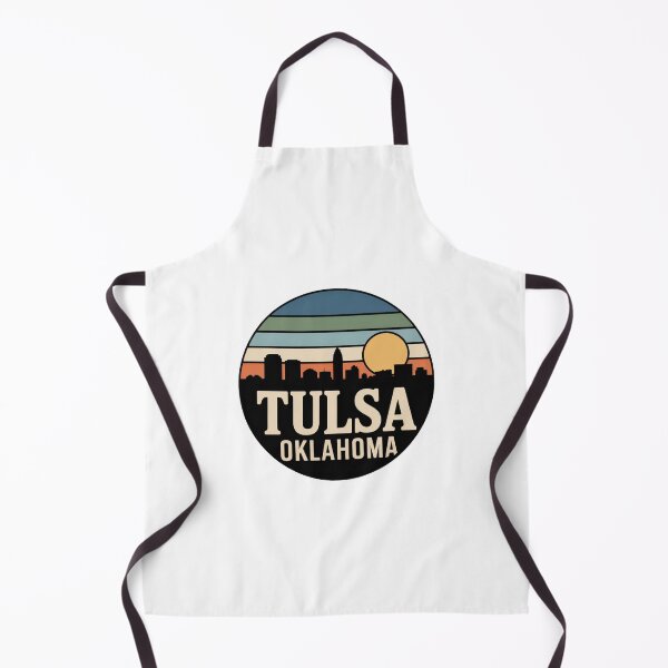 Item preview, Tulsa Oklahoma: Muted Stripes Skyline Golden Sun Dark designed and sold by CircinusStore.
