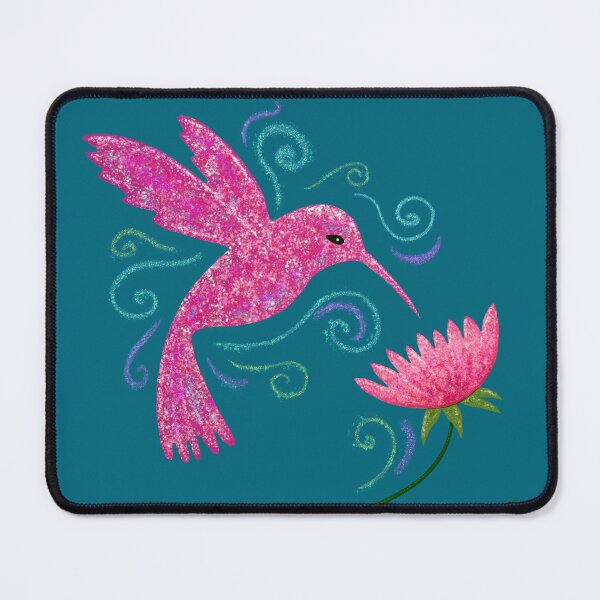 Item preview, Beautiful pink hummingbird and flower designed and sold by Soozie Wray.