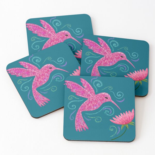 Item preview, Beautiful pink hummingbird and flower designed and sold by Soozie Wray.