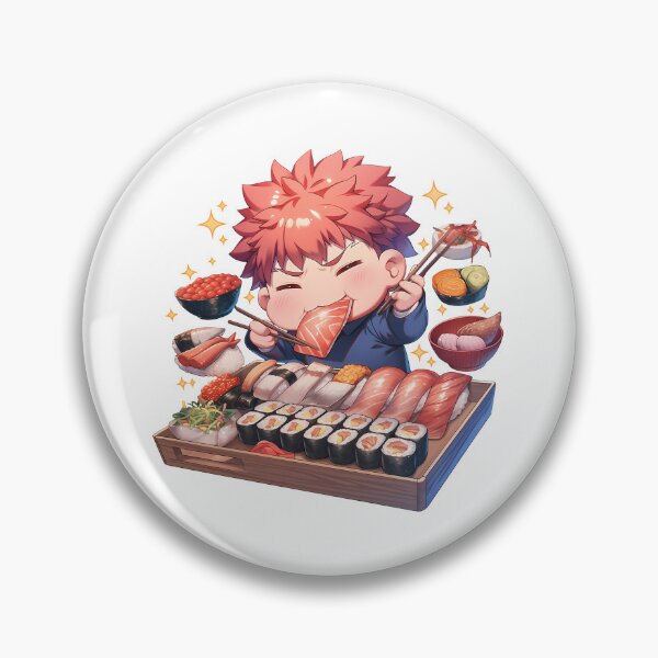 Item preview, Shirou Emiya Fate Stay Night Chibi Sushi Big Bite designed and sold by Spraykart.