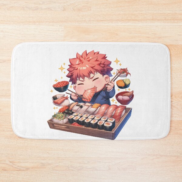 Artikelvorschau, Shirou Emiya Fate Stay Night Chibi Sushi Big Bite entworfen und verkauft von Spraykart.