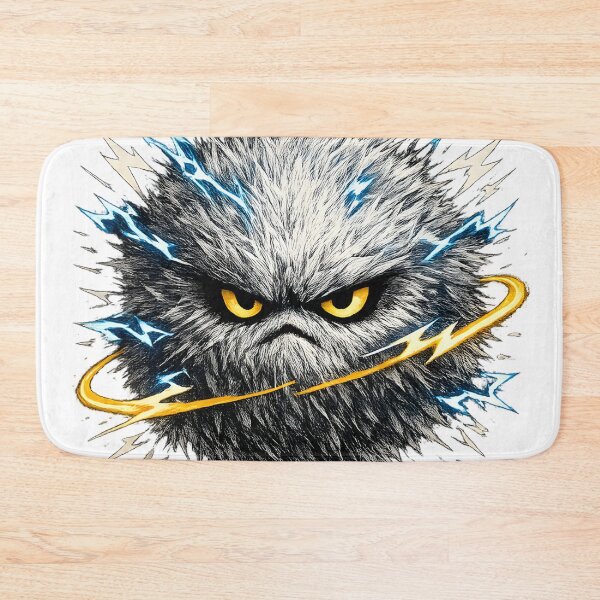 Item preview, Flare the Furball Static Since 95 Vintage Electric Monster Graphic - Grumpy 90s Retro Aesthetic Furry Creature Streetwear Illustration by Vivaan Studio designed and sold by Vivaan Studio.