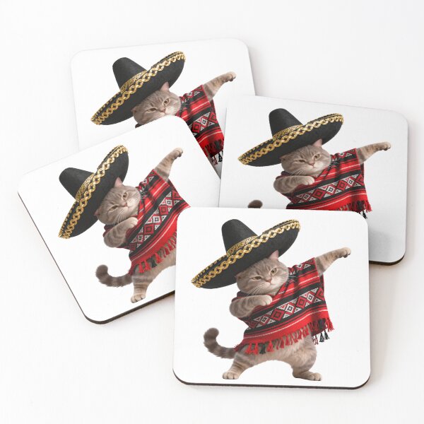 Item preview, Funny Dabbing Mexican Cat Sombrero Cinco de Mayo designed and sold by CF_VintageDesign.