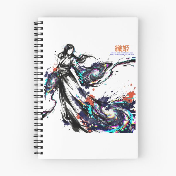 Item preview, Glitched Celestial Orihime: Japanese Sumi-e Fusion designed and sold by Nozomi's Japan Collection.