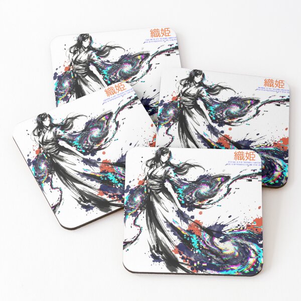 Item preview, Glitched Celestial Orihime: Japanese Sumi-e Fusion designed and sold by Nozomi's Japan Collection.