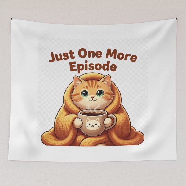 Item preview, Funny Cozy Cat Coffee Lover Design designed and sold by RahulArtForge.