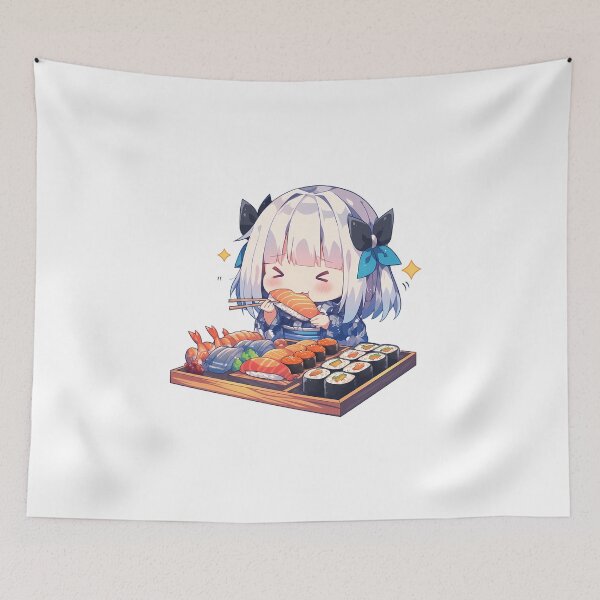 Item preview, Tobiichi Origami Date A Live Chibi Sushi Feast designed and sold by Spraykart.