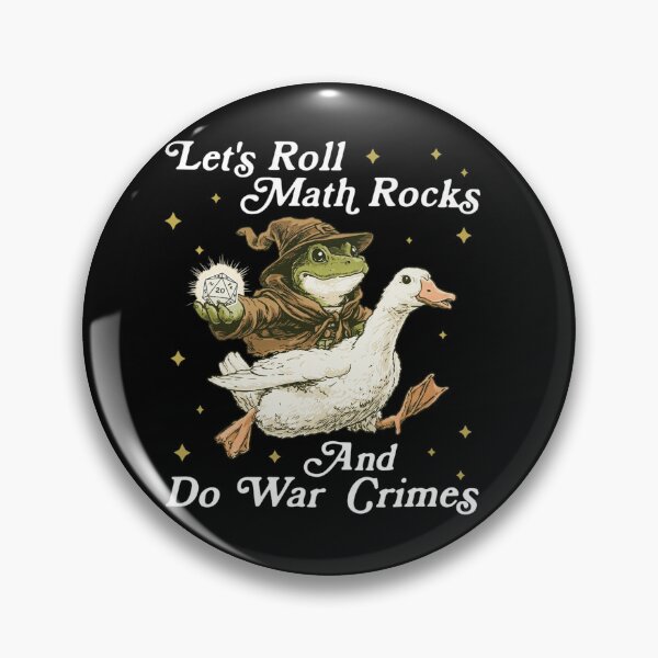 Item preview, Let's Roll Math Rocks And Do War Crimes, Funny Frog Wizard, Nerdy D20 Dice Gift for Gamer designed and sold by Denisemichels.