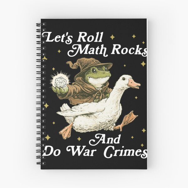 Item preview, Let's Roll Math Rocks And Do War Crimes, Funny Frog Wizard, Nerdy D20 Dice Gift for Gamer designed and sold by Denisemichels.