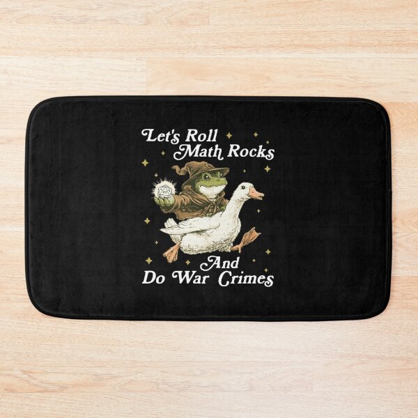 Item preview, Let's Roll Math Rocks And Do War Crimes, Funny Frog Wizard, Nerdy D20 Dice Gift for Gamer designed and sold by Denisemichels.