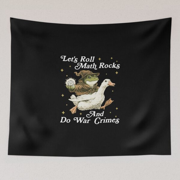 Item preview, Let's Roll Math Rocks And Do War Crimes, Funny Frog Wizard, Nerdy D20 Dice Gift for Gamer designed and sold by Denisemichels.